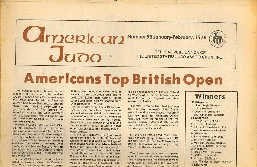 01/78 American Judo Newspaper